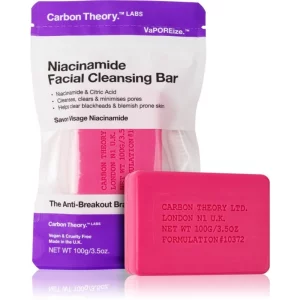 Carbon Theory Facial Cleansing Bar Niacinamide sapone detergente viso Pink 100 g