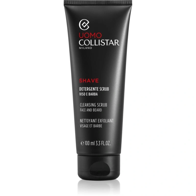 Collistar Uomo Face and Beard Cleansing Scrub detergente esfoliante pre-shave 100 ml