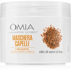 Omia Laboratories Olio di Semi di Lino maschera nutriente per capelli folti e ribelli 250 ml