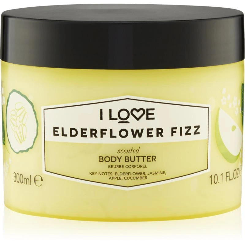I Love Elderflower Fizz burro corpo 330 ml