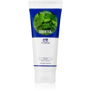 Holika Holika Daily Fresh Green Tea mousse detergente per riequilibrare la produzione di sebo con the verde 150 ml