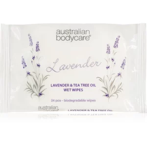 Australian Bodycare Tea Tree Oil & Lavender salviette umidificate per viso e corpo 24 pz