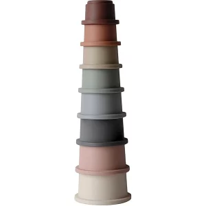 Mushie Stacking Cups Toy giocattolo 3 in 1 Original 8 pz