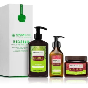 Arganicare Macadamia Repairing and Fortifying Program Set confezione regalo per capelli rovinati e secchi
