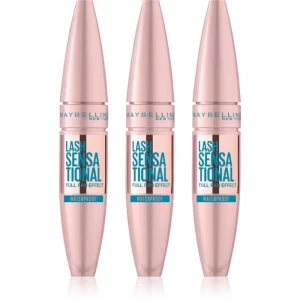 MAYBELLINE NEW YORK Ciglia sensazionali mascara waterproof allungante, incurvante e volumizzante colore Black