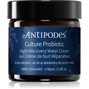 Antipodes Culture Probiotic Night Recovery Water Cream crema notte rivitalizzante intensa con probiotici 60 ml