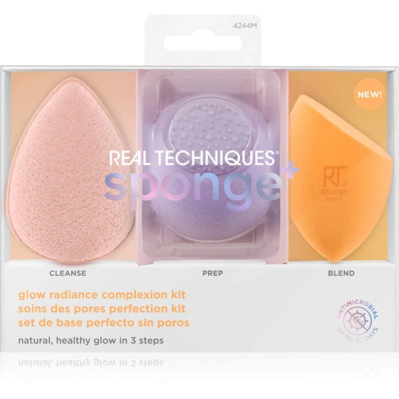 Real Techniques Sponge+ Glow Radiance set di applicatori per un look perfetto