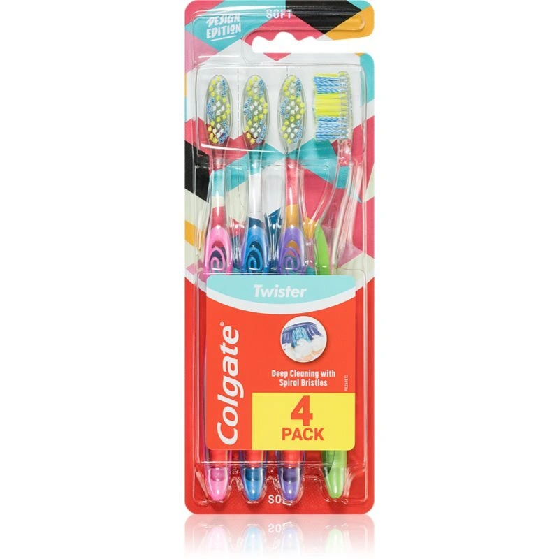 Colgate Twister Design Edition spazzolino da denti 4 pz