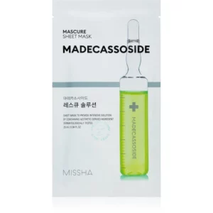Missha Mascure Madecassoside maschera in tessuto nutriente per pelli sensibili e irritate 28 ml
