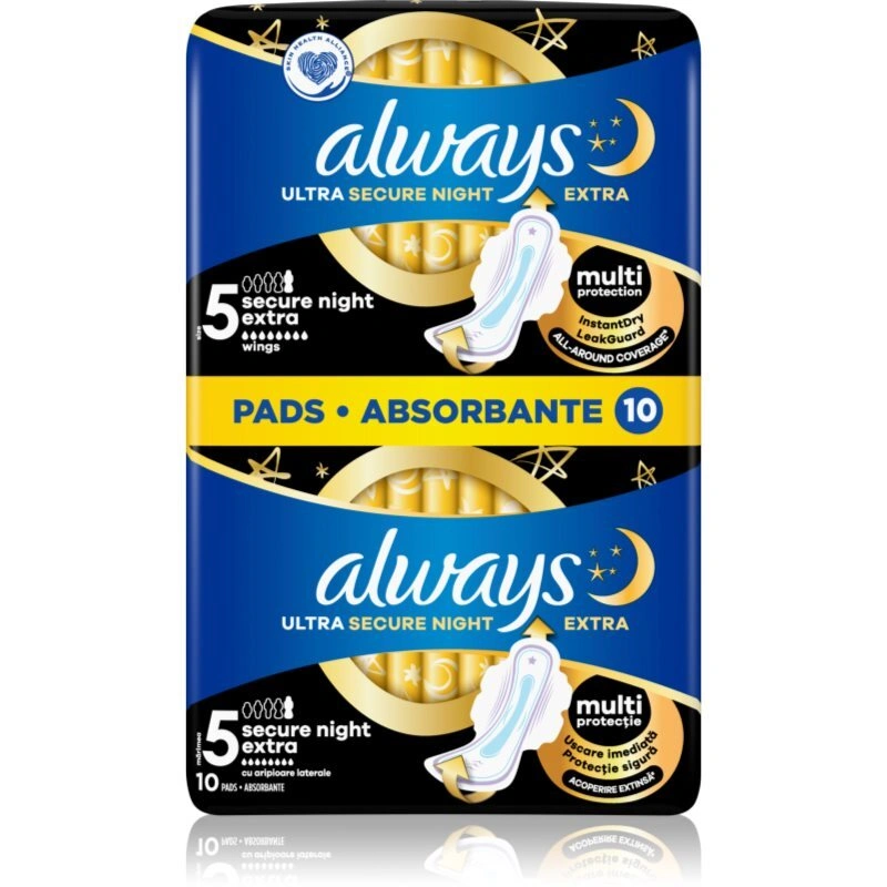 Always Ultra Secure Night Extra assorbenti 10 pz