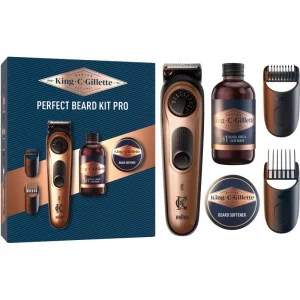 Gillette King C. Perfect Beard Kit Pro confezione regalo per uomo