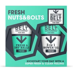 Below the Belt Grooming Fresh Nuts and Bolts confezione regalo per l'igiene intima