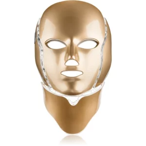 PALSAR7 LED Mask Face and Neck maschera LED trattante per viso e collo Gold 1 pz