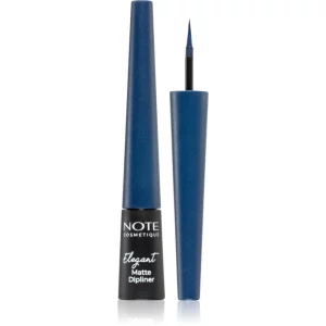 Note Cosmetique Elegant Matte Dipliner eyeliner liquido con finish matte colore 03 Navy Blue 2.5 ml