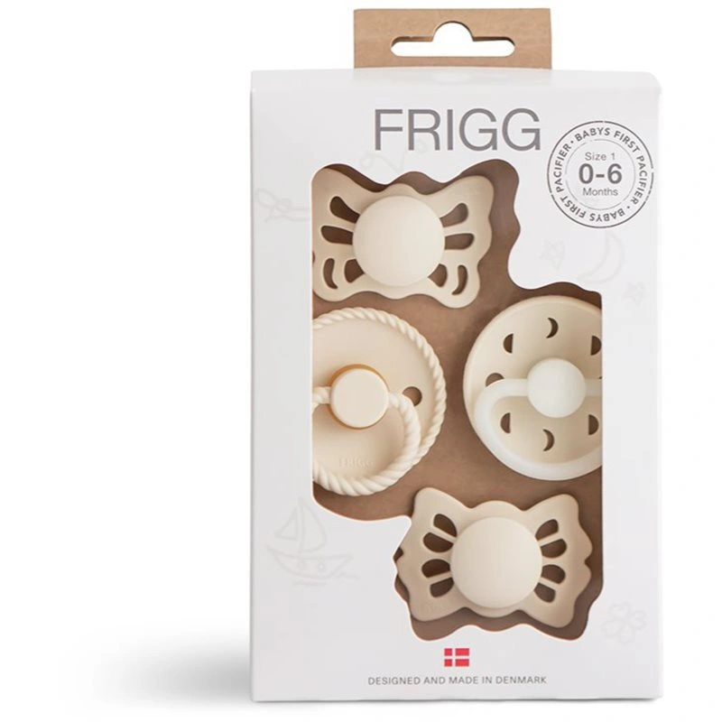 FRIGG Baby's First Pacifier​ Moonlight Sailing ciuccio Cream