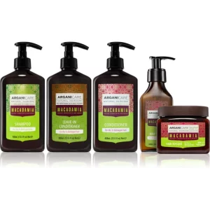 Arganicare Macadamia Set confezione regalo per capelli rovinati e secchi