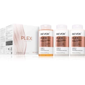 Revox B77 PLEX Hair Rebuilding System Professional Set set per capelli tinti e danneggiati per uso professionale 3x260 ml