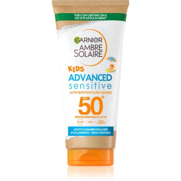 Garnier Ambre Solaire Advanced Sensitive Kids crema protettiva per bambini SPF 50+ 50 ml