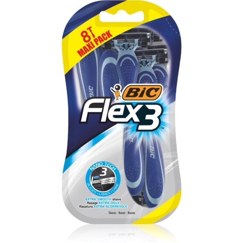 BIC FLEX3 rasoi monouso per uomo 8 pz