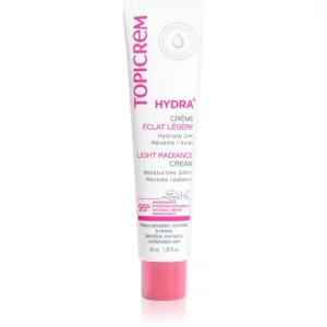 Topicrem Hydra+ Light Radiance Cream crema giorno idratante leggera per pelli sensibili normali e miste 40 ml