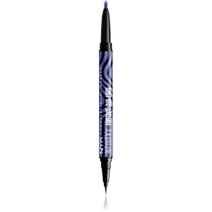 NYX Professional Makeup Beetlejuice Pinstripe Duo Liner eyeliner 2 in 1 colore 02 Purple Chrome 0,5 ml