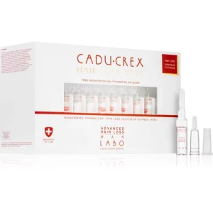 CADU-CREX Hair Loss HSSC Advanced Hair Loss trattamento per capelli uomo contro la caduta avanzata dei capelli per uomo 40x3,5 ml