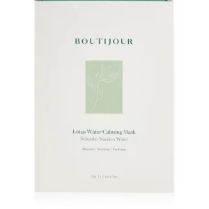 BOUTIJOUR Lotus Water Calming Mask maschera lenitiva in tessuto nutriente e idratante 5x33 g