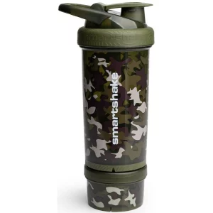Smartshake Revive shaker per lo sport + recipiente colore Camo Green 750 ml