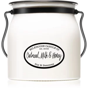Milkhouse Candle Co. Creamery Oatmeal, Milk & Honey candela profumata Butter Jar 454 g