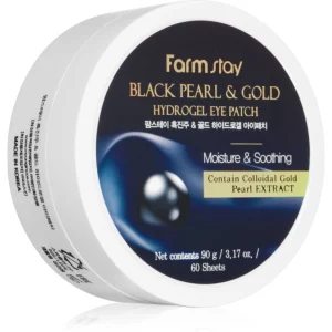 Farmstay Black Pearl & Gold maschera idrogel contorno occhi 60 pz