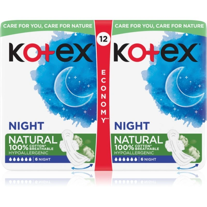 Kotex Natural Night assorbenti 12 pz