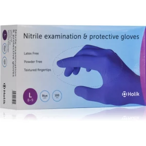 Holík Nitril Blue guanti in nitrile senza polvere taglia L 2x50 pz