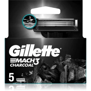 Gillette Mach3 Charcoal lame di ricambio 5 pz