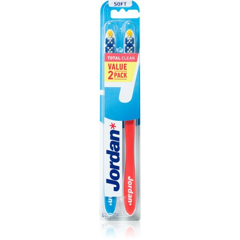 Jordan Total Clean Soft 2 pack spazzolino da denti 2 pz