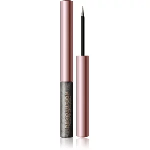 Makeup Revolution Festive Allure eyeliner liquido di precisione colore Silver Flash 2,4 ml