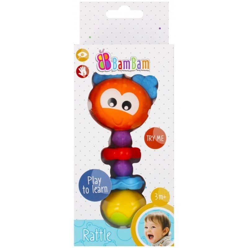 Bam-Bam Rattle sonaglio 3m+ Beetle 1 pz