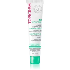 Topicrem AC Compensating Moisturizing Cream crema idratante per pelli grasse con tendenza all'acne 40 ml