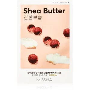 Missha Airy Fit Shea Butter maschera in tessuto altamente idratante e nutriente 19 g