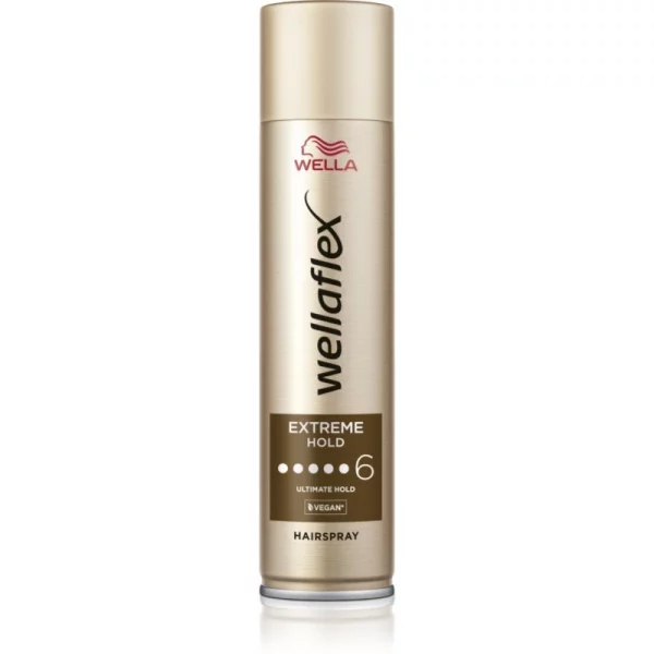 Wella Wellaflex Extreme Hold lacca per capelli fissante extra forte per un fissaggio naturale 250 ml