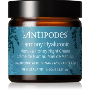 Antipodes Harmony Hyaluronic Manuka Honey Night Cream crema idratante notte 60 ml