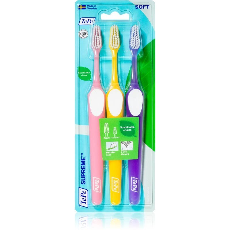 TePe Supreme 3-pack spazzolini da denti 3 pz