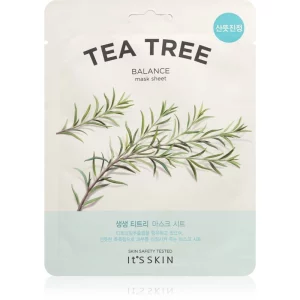 It´s Skin The Fresh Mask Tea Tree maschera rivitalizzante in tessuto per pelli problematiche, acne 18 g