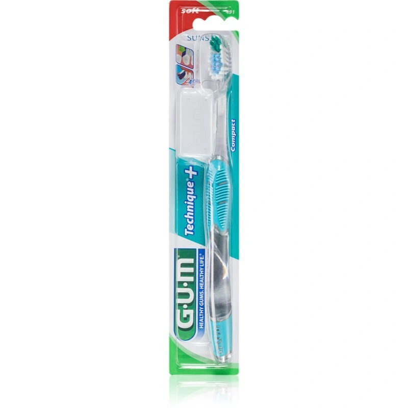 G.U.M Technique+ Compact spazzolino da denti con testina corta soft 1 pz