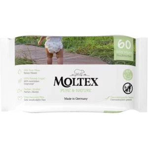 Moltex Pure & Nature Baby Wipes salviette umidificate per bambini 60 pz