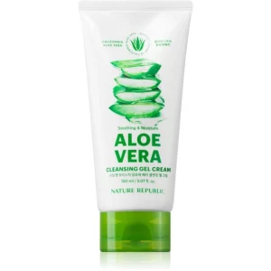 NATURE REPUBLIC Soothing & Moisture Aloe Vera Cleansing Gel Cream crema detergente idratante con effetto lenitivo 150 ml