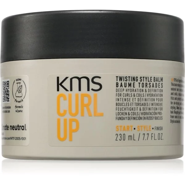 KMS Curl Up Twisting Style Balm crema modellante per capelli mossi e ricci 230 ml