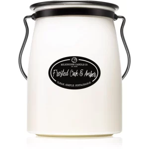 Milkhouse Candle Co. Creamery Frosted Oak & Amber candela profumata Butter Jar 624 g