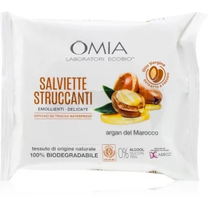 Omia Laboratories Argan del Marocco salviette struccanti per fondotinta 20 pz