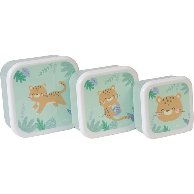 Saro Baby Snack Boxes porta-merenda Hunter Mint 3 pz