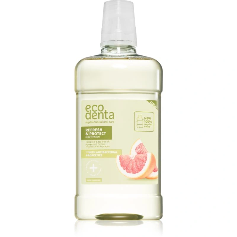 Ecodenta Refresh & Protect Propolis collutorio con olio della pianta del the 500 ml